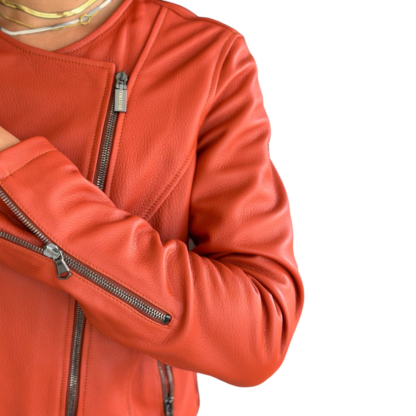 CHIODO CERVO Leather Jacket